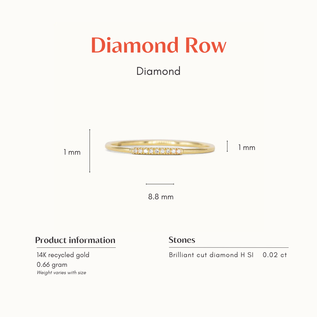 Diamond Row Ring