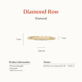 Diamond Row Petite Ring