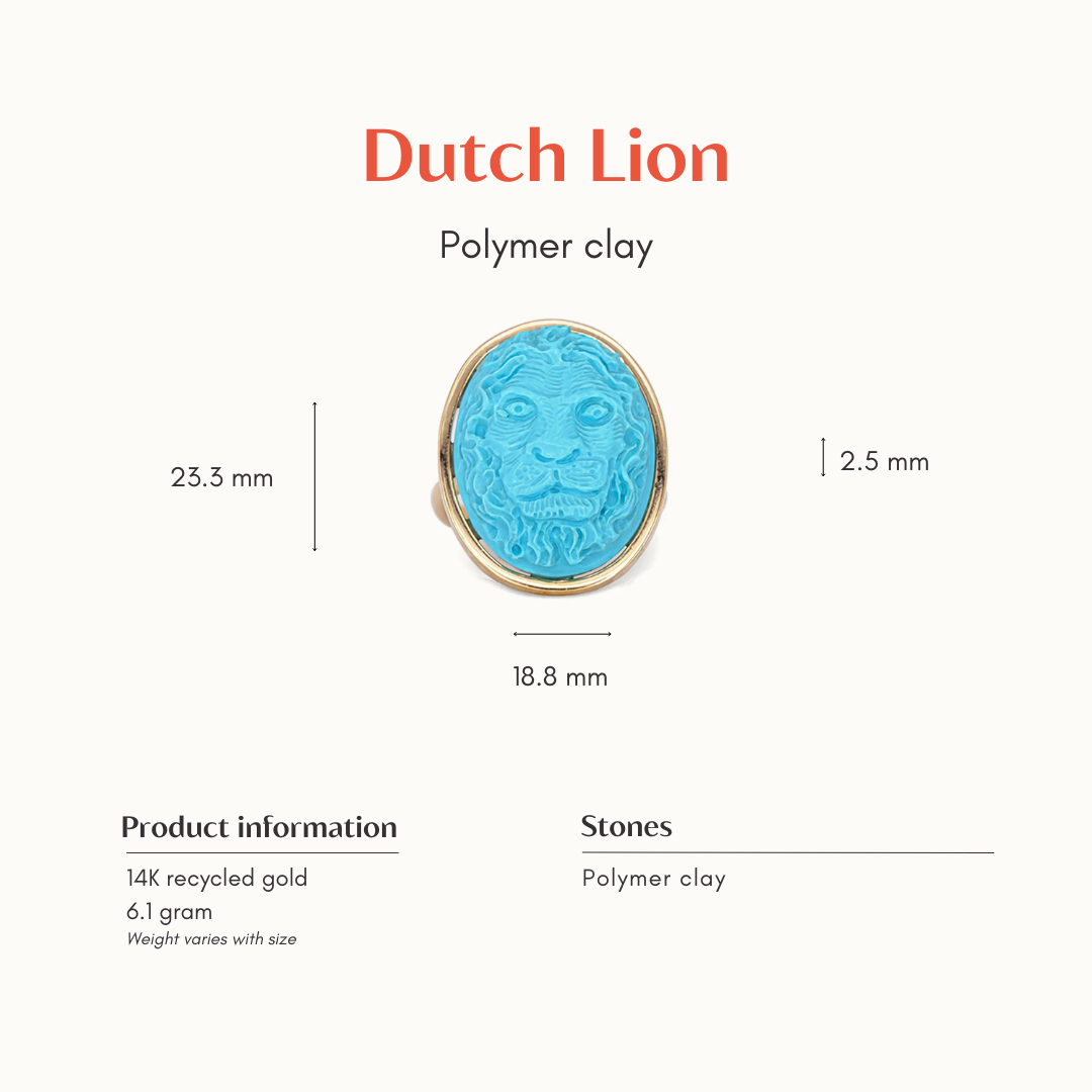 Dutch Lion | 14K Handcrafted Design