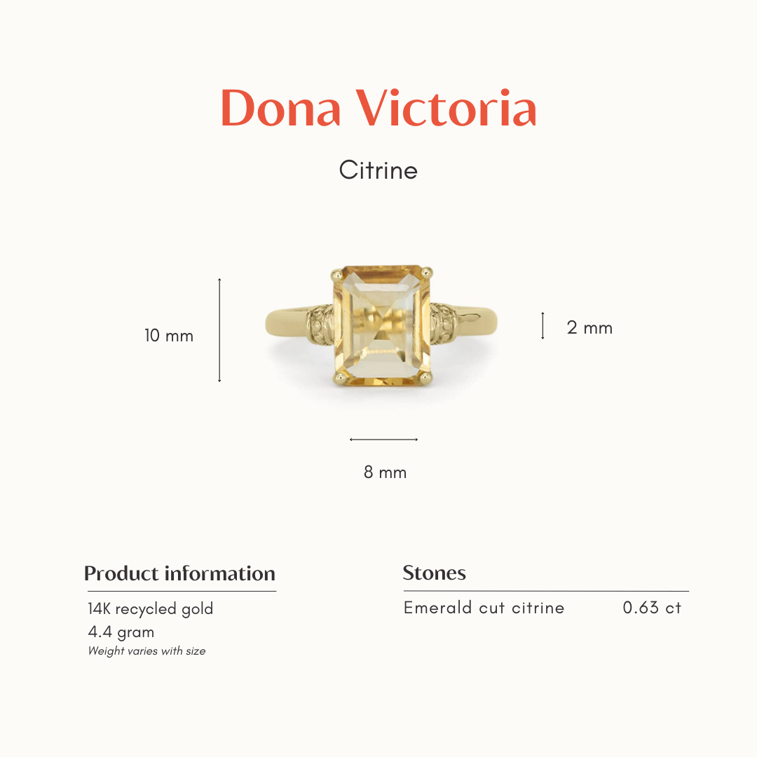 Dona Victoria | 14K Citrine