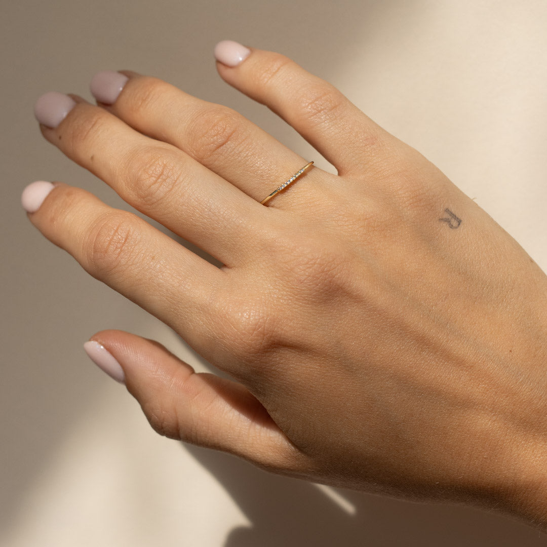 Diamond Row Petite Ring