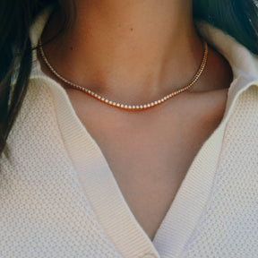 Tennis Ketting Bezel