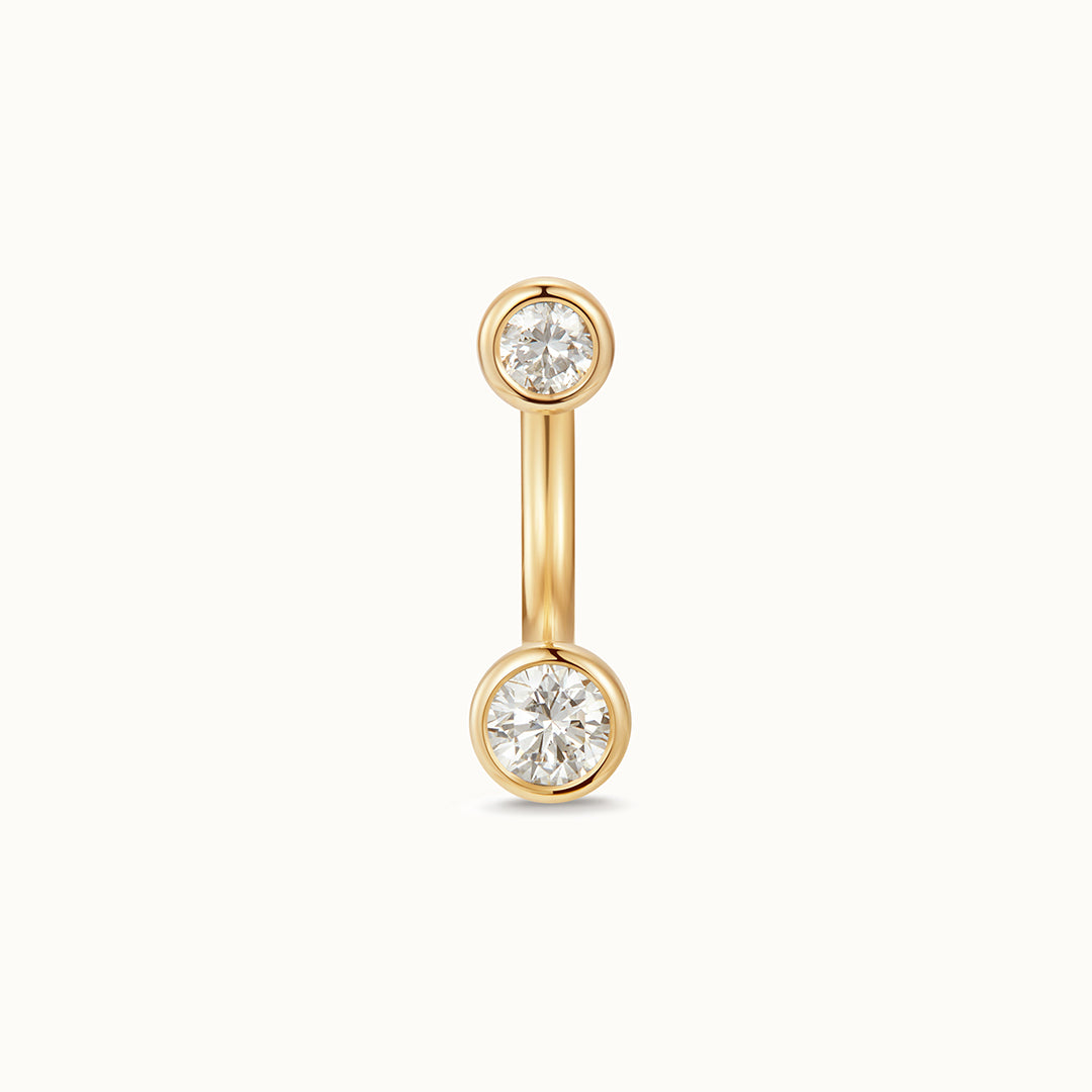 Glint Bezel Half Hoop