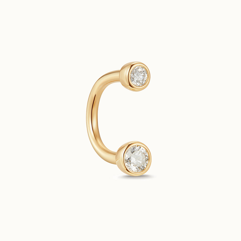 Glint Bezel Half Hoop