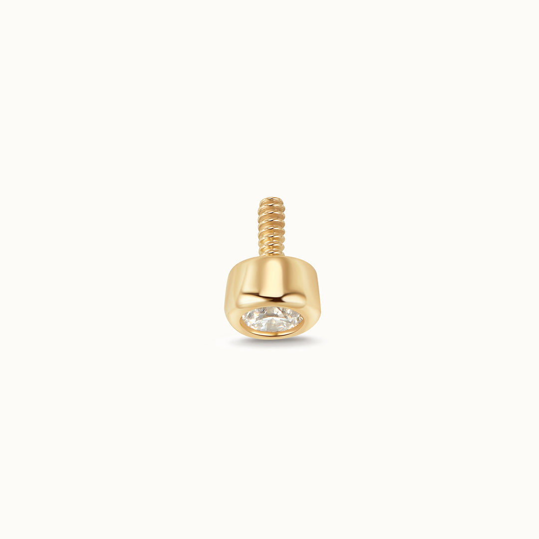 Glint Pear Half Hoop