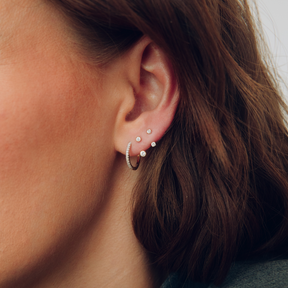 Glint Bezel Half Hoop