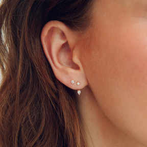 Glint Pear Half Hoop