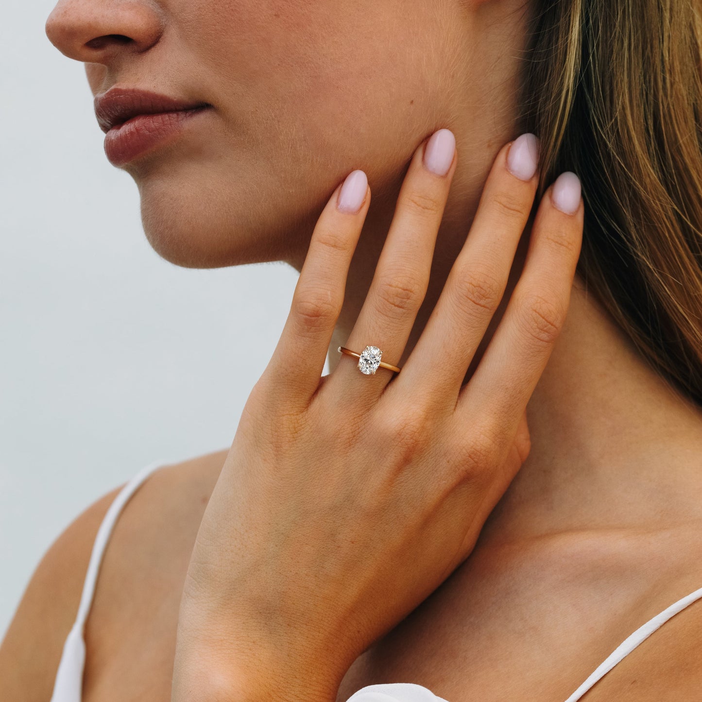 Ovaal Geslepen 1.5 ct Ring