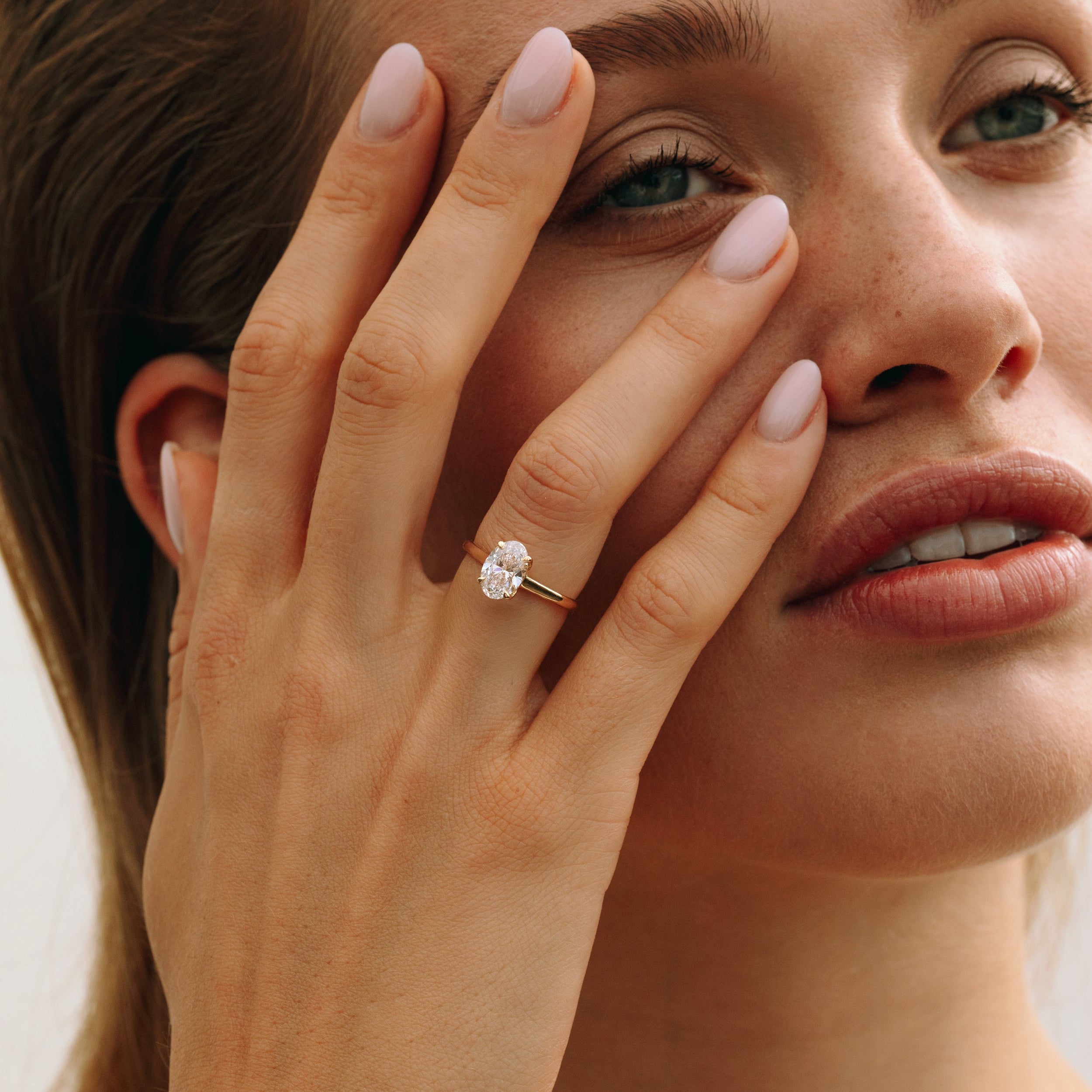 Ovaal Geslepen 2 ct Ring