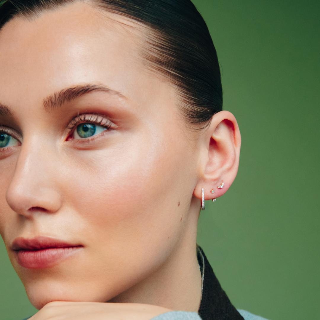 Diamant Trio Cluster Piercing