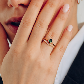 Wavy Half Eternity Diamant