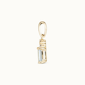 Maya | Aquamarijn & Diamant Hanger