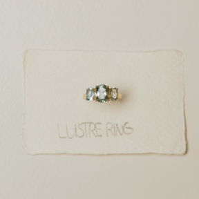 Lustre Groene Amethist ring
