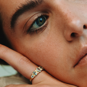 Victorian Aquamarine & Diamond ring