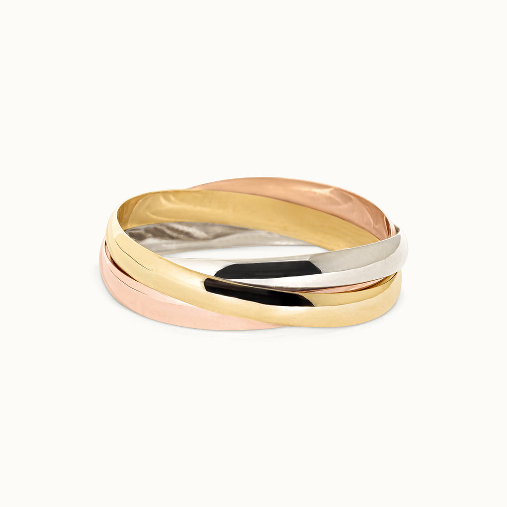 Tricolour Trinity Ring