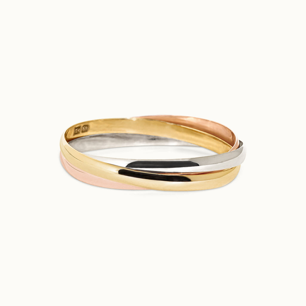 Tricolour Trinity Petite Ring