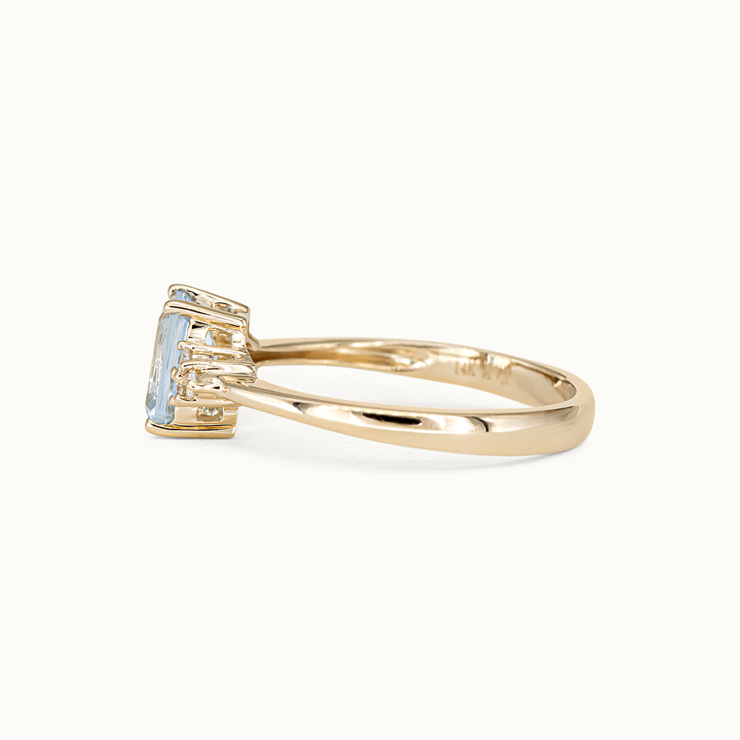 Maya | Aquamarine & Diamond