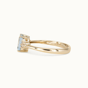 Maya | Aquamarine & Diamond