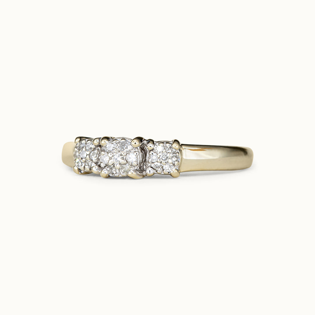 Vintage 9K Diamant Ring