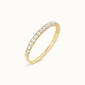 Halo Half Eternity Ring Diamond