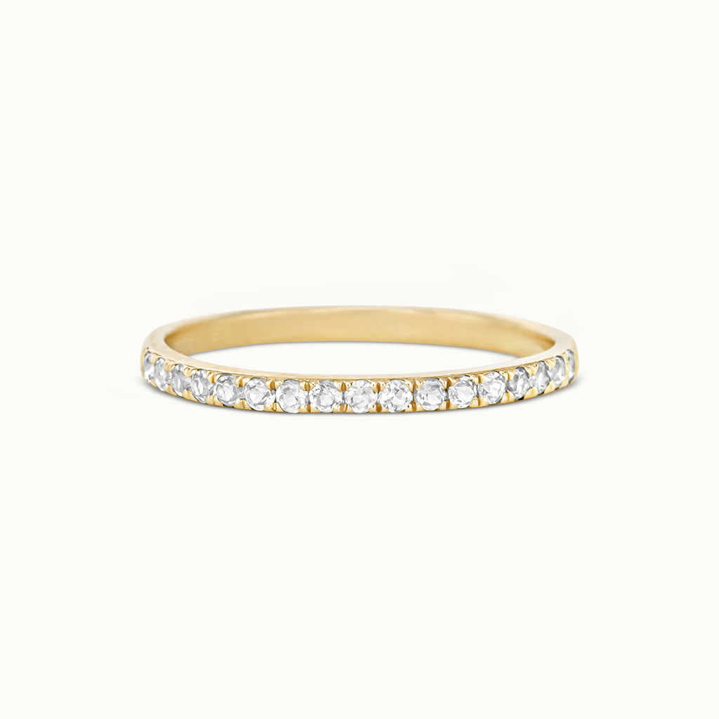 Halo Half Eternity Ring Diamant