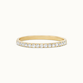 Halo Half Eternity Ring Diamond