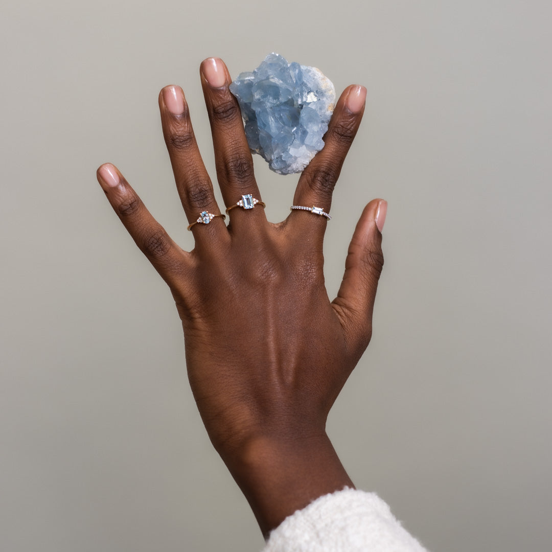 Letizia | Aquamarijn & Diamant