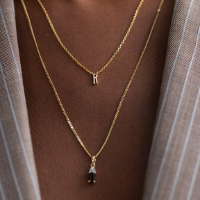 Letter Diamant Ketting