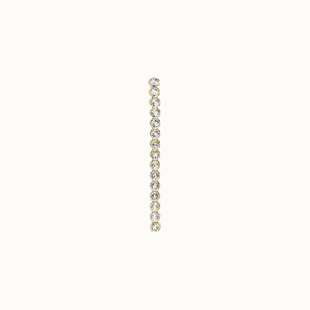 Mary | White Topaz Earrings