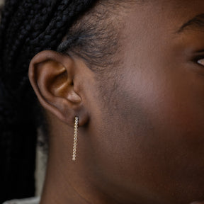 Mary | White Topaz Earrings