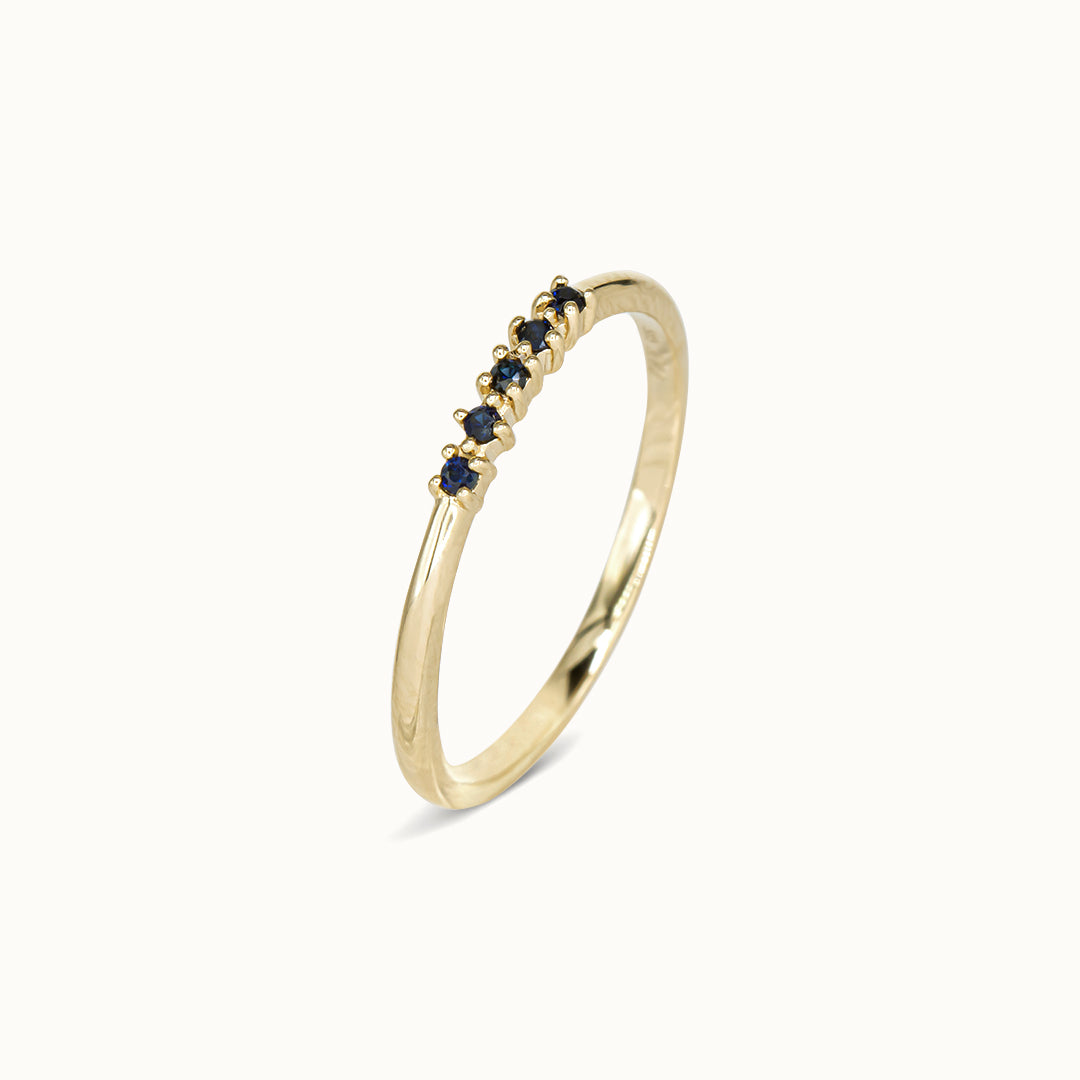 Sapphire Row Ring