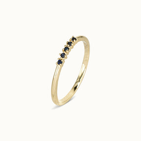 Sapphire Row Ring