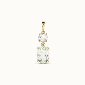 Lustre Green Amethyst charm