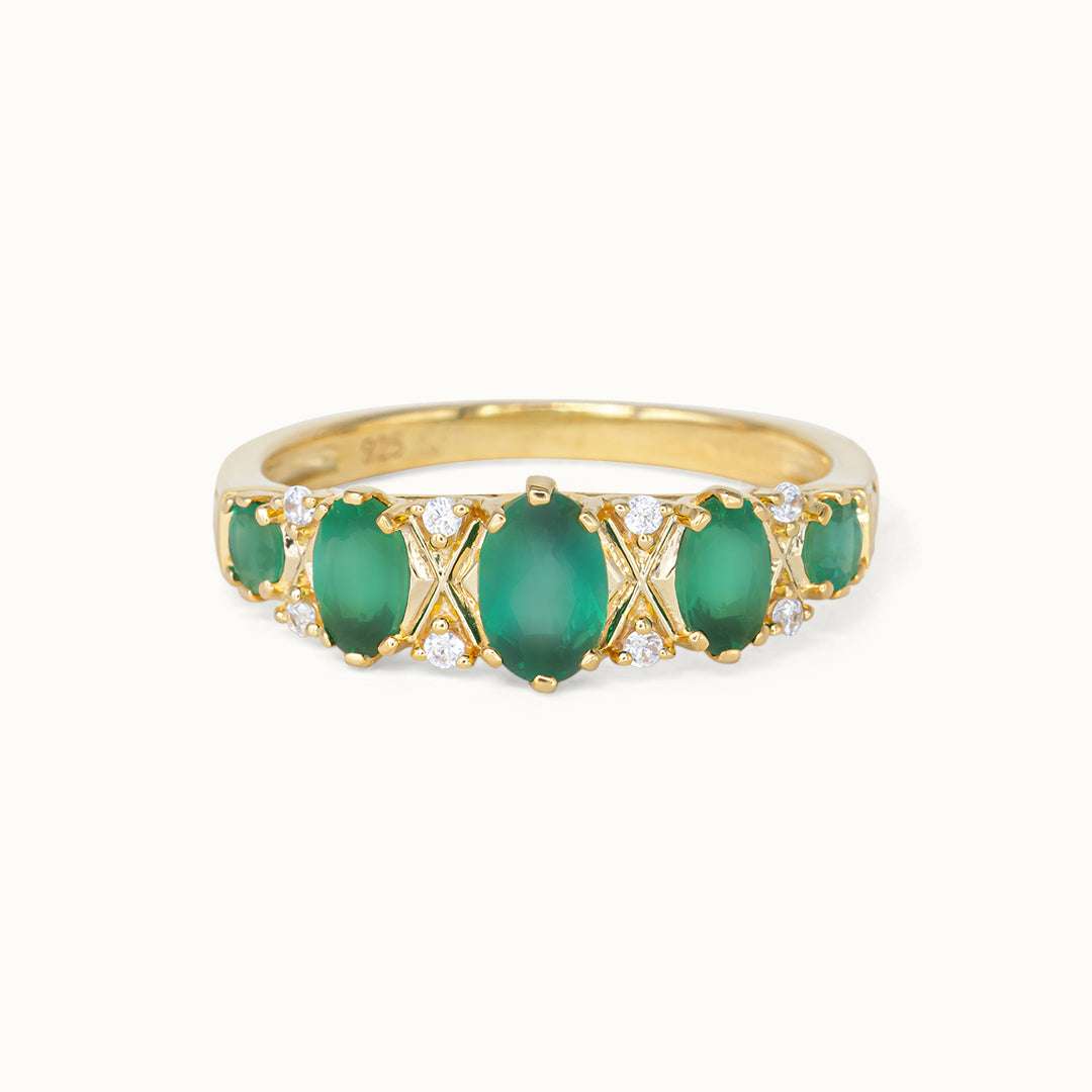 Victorian Smaragd & Diamant ring