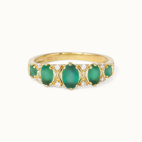 Victorian Smaragd & Diamant ring