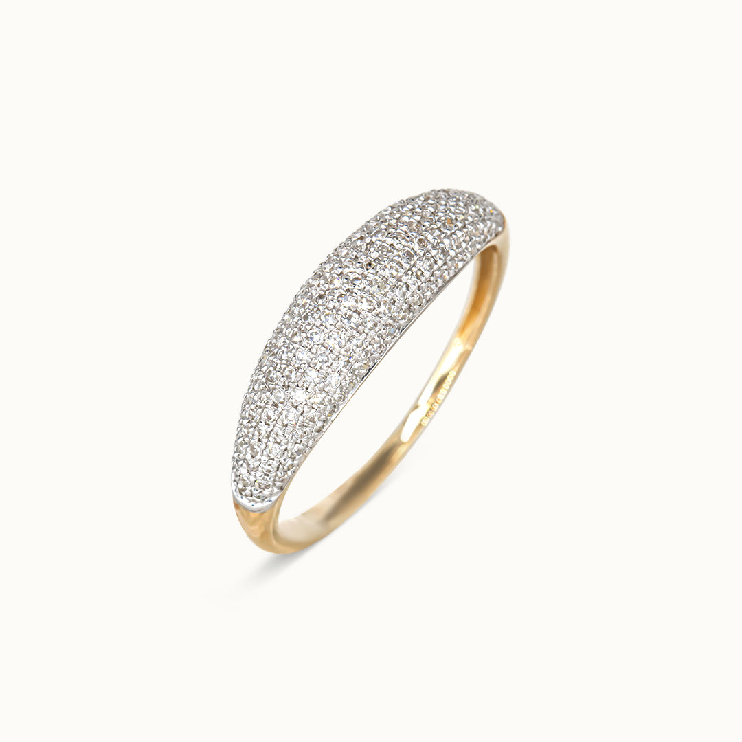 Diamant 14K Dome ring