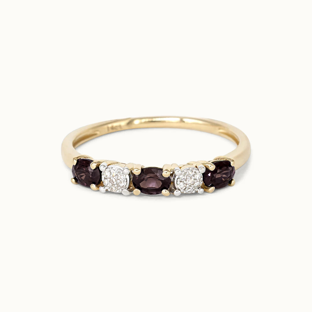 Noble Lemon Quartz & Diamond Ring