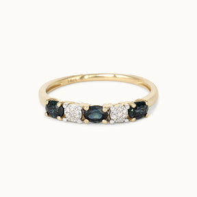 Noble Saffier & Diamant ring