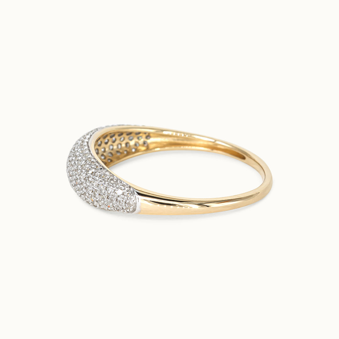 Diamant 14K Dome ring