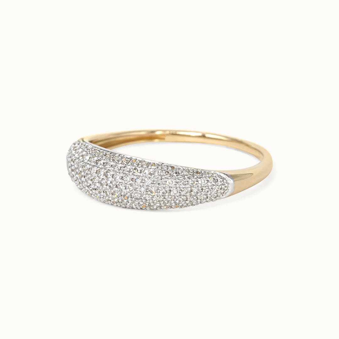 Diamant 14K Dome ring