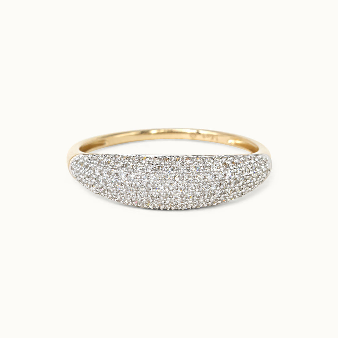 Diamant 14K Dome ring