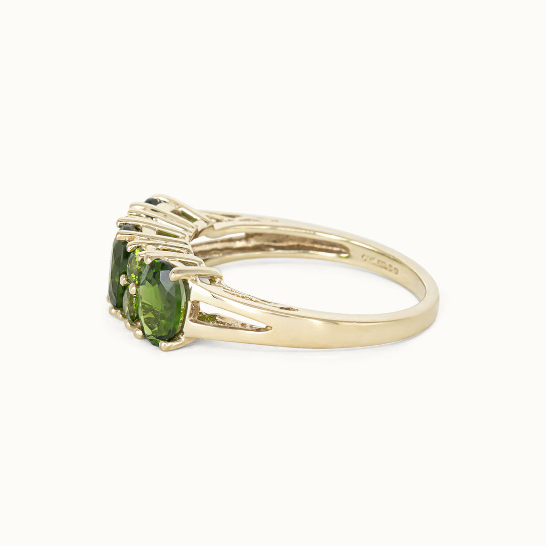 Vintage 9K Diopside ring