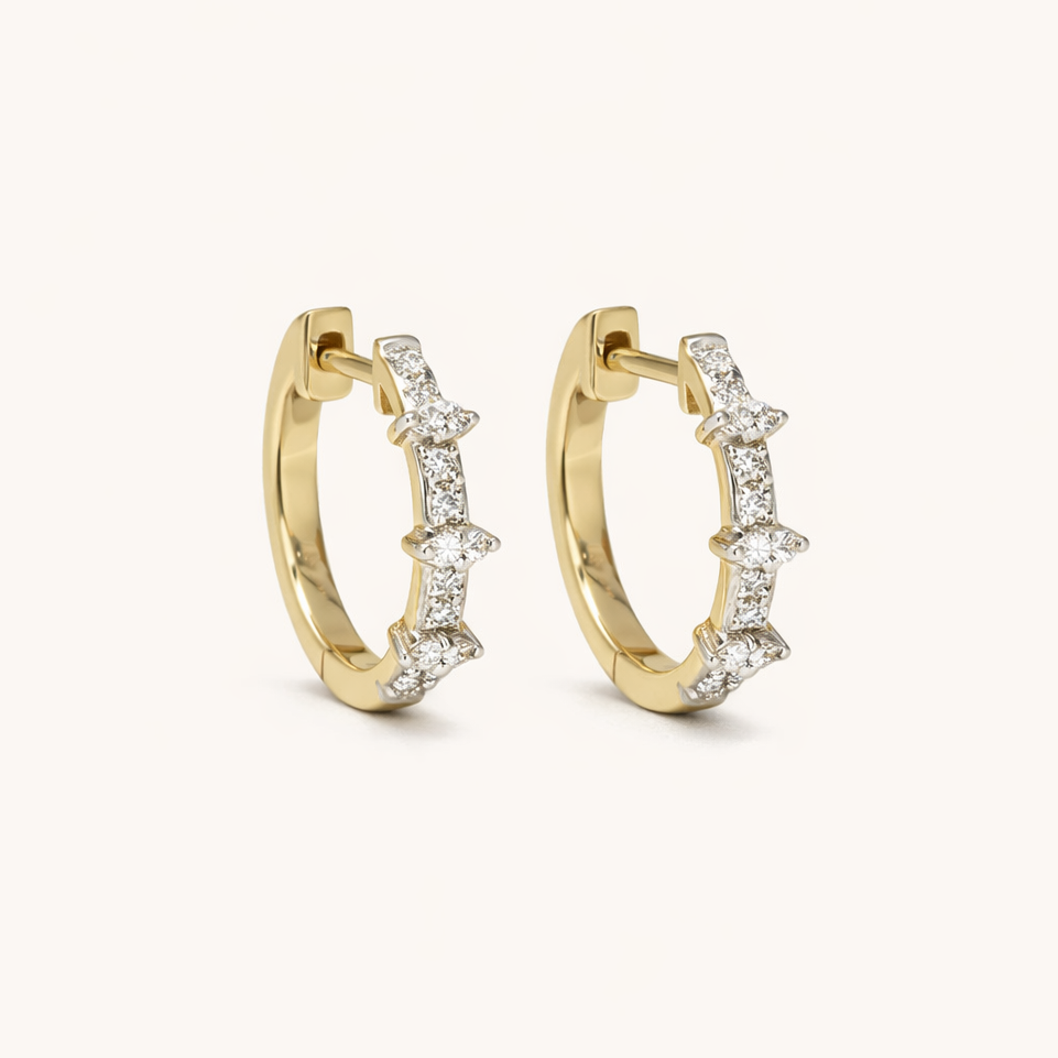 Bette Diamant Huggies 12mm