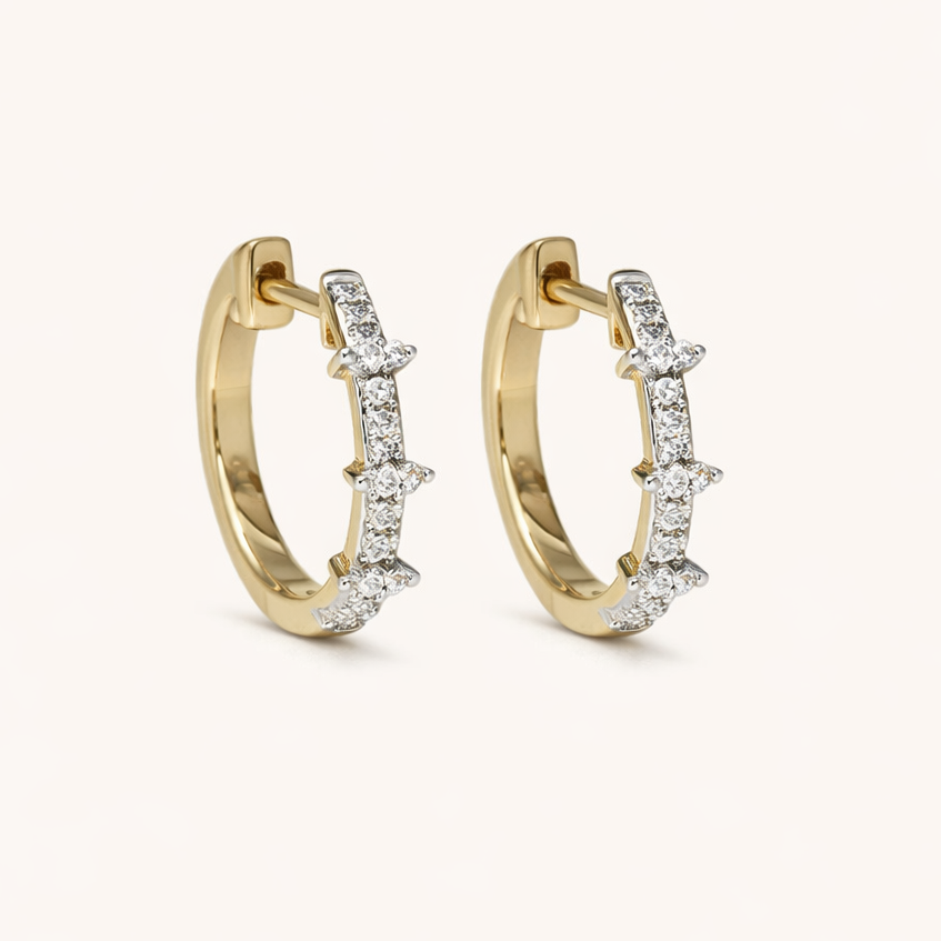 Bette Diamant Huggies 14mm