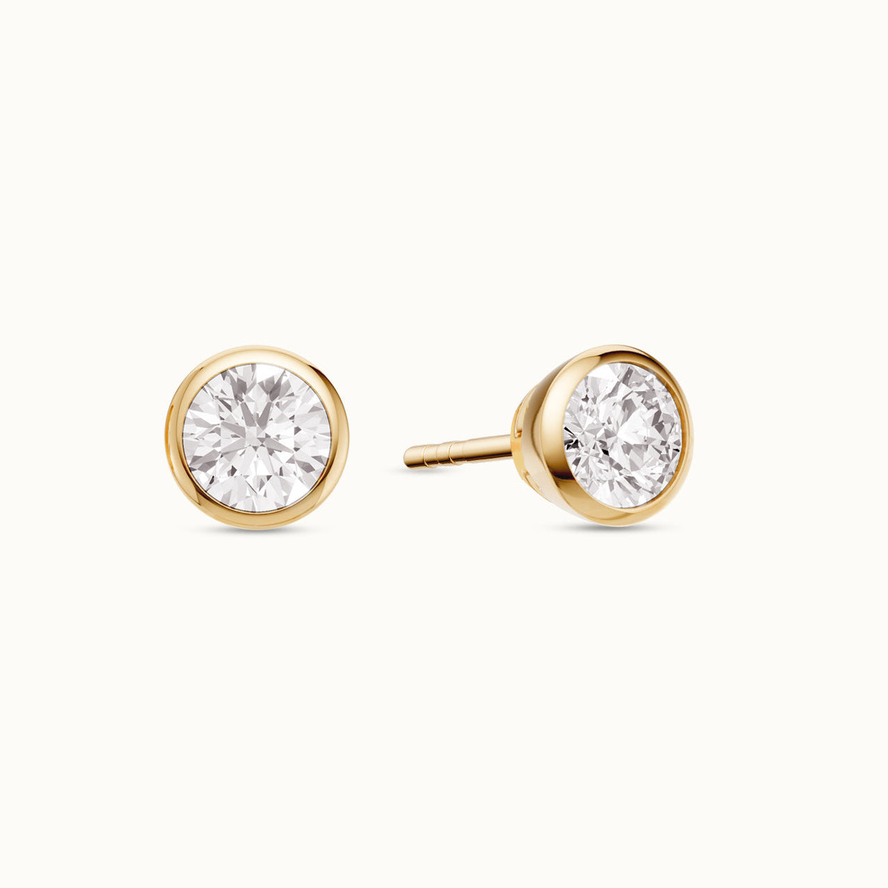 Briljant Bezel Stud 0.5 ct