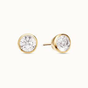 Briljant Bezel Stud 1 ct
