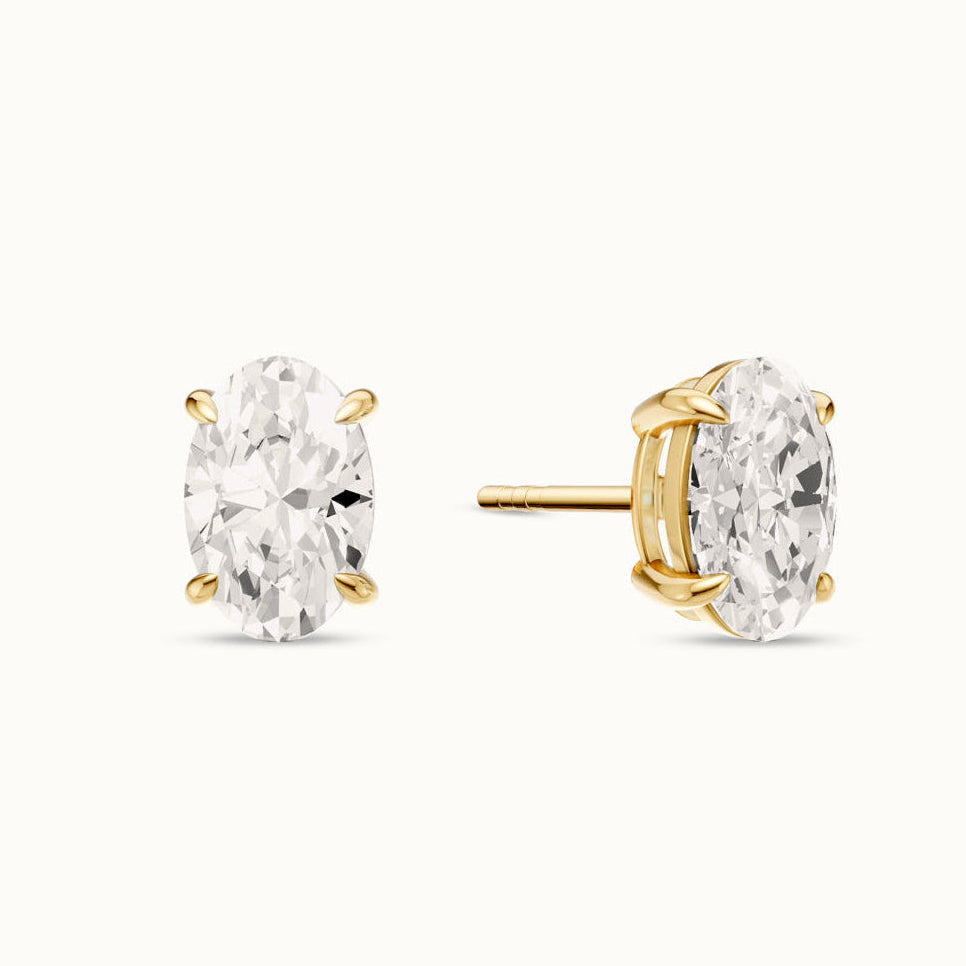 Ovaal Stud 1 ct