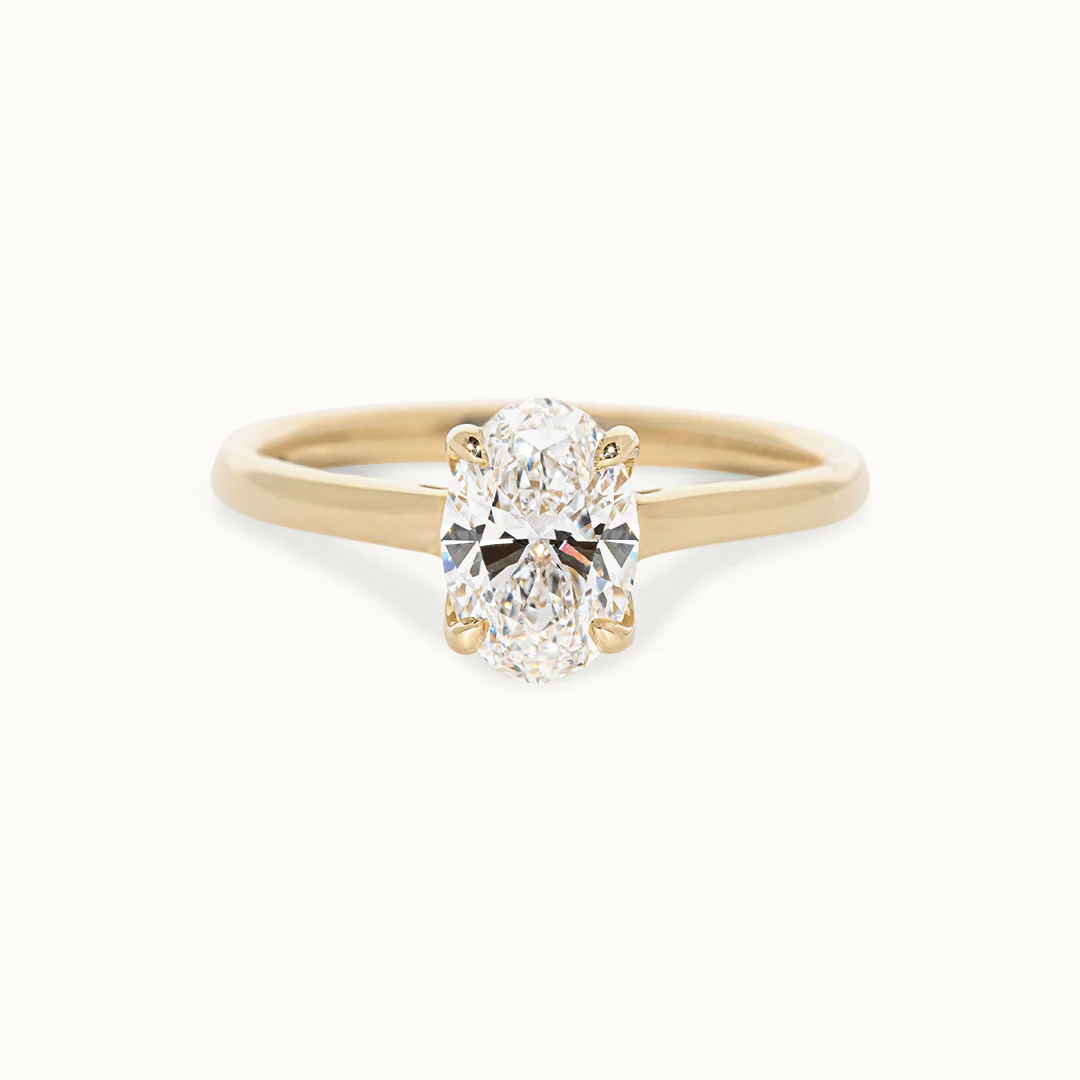 Oval Cut 1 ct with Hidden Halo