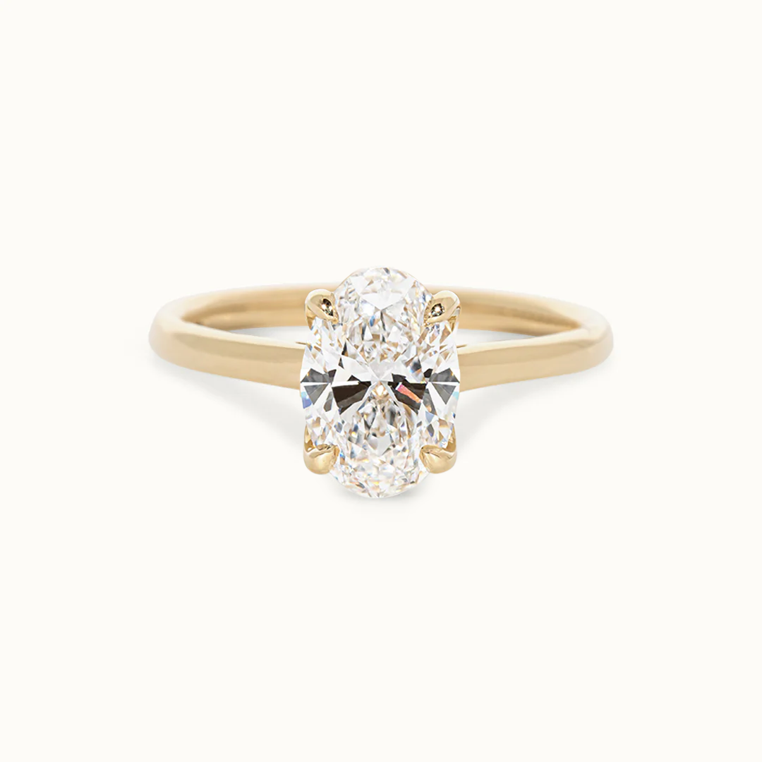 Oval Cut 3 ct with Hidden Halo
