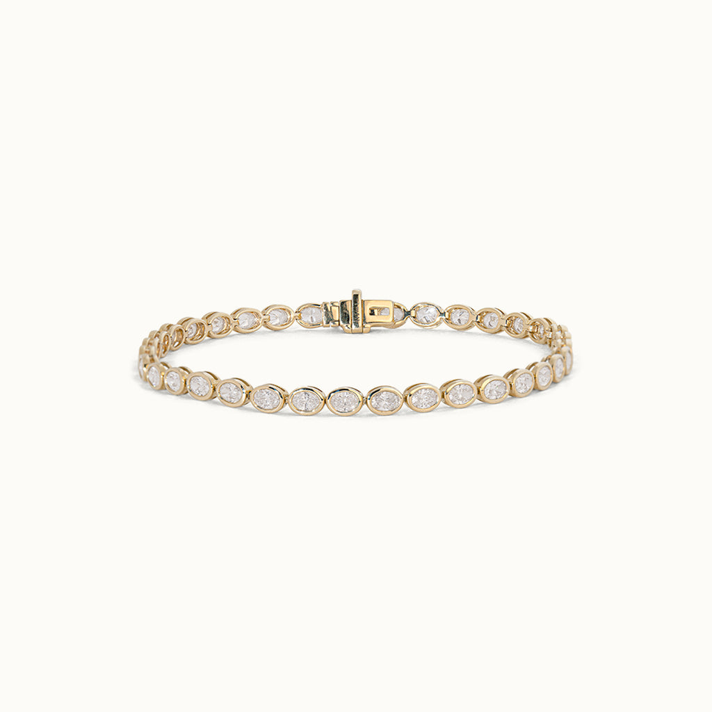 Tennis Armband Ovaal Bezel 3 ct